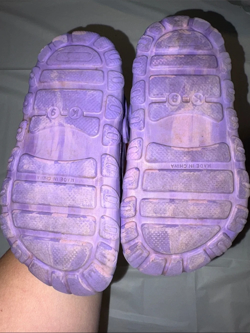 Kids Purple Tie-Dye Foam Clogs